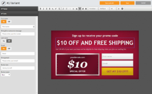 Create custom, smart pop up windows for your store with the WordPress e-commerce plugin OptiMonk.