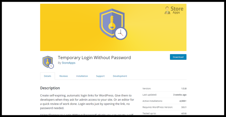 Find out more about the the features of this WordPress login plugin on their website.