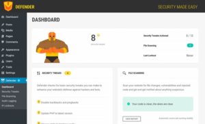 Defender Security's easy to use tools make it a top security plugin for WordPress.