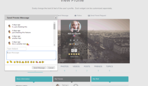 Use the WordPress membership plugin, Users Ultra to create a social community.